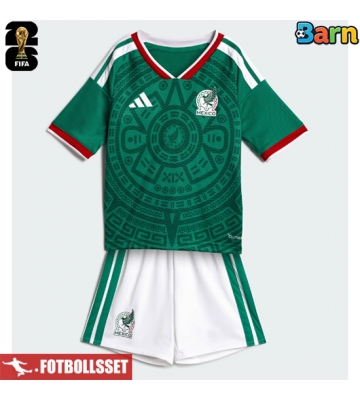 Mexiko Hemmatröja Barn VM 2026 Kortärmad (+ Korta byxor)